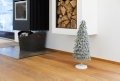 Juletræ m/sne på fod H60 cm